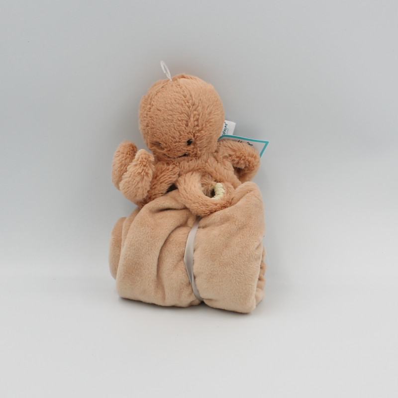 Petit Doudou pieuvre rose avec couverture Odell Octopus JELLYCAT