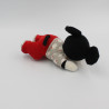 Doudou Mickey rouge gris noir allongé DISNEY NICOTOY