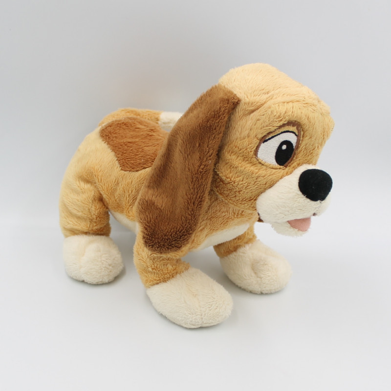 Peluche chien beige marron Rox et Rouky DISNEYLAND PARIS