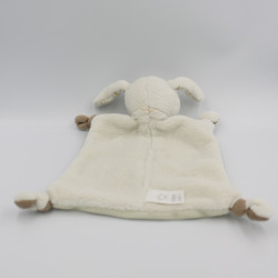 Doudou plat mouton blanc beige soleil BABY CLUB