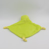 Doudou plat grenouille verte jaune FL CREDIT AGRICOLE