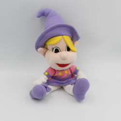 Doudou poupée sorcière carabouille mauve rose FRANCELOC