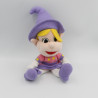 Doudou poupée sorcière carabouille mauve rose FRANCELOC