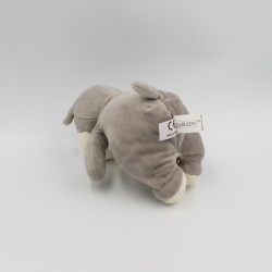 Doudou hippopotame gris  blanc GIPSY