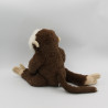 Doudou peluche sonore singe marron feuille GIPSY