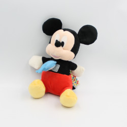 Doudou peluche musical Mickey rouge noir éléphant bleu DISNEY FAMOSA