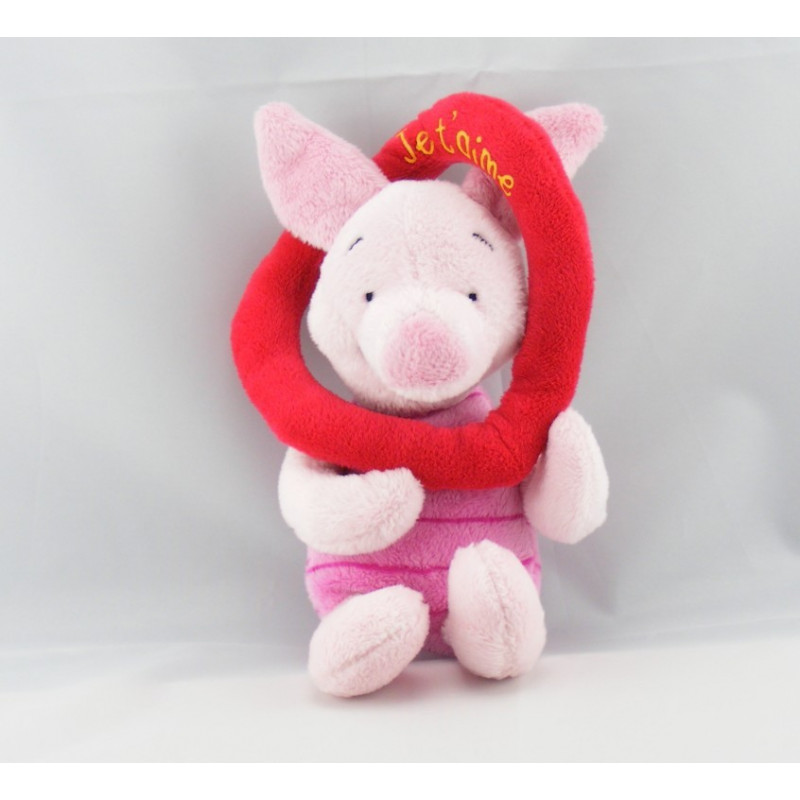 Doudou Porcinet pull rose coeur xxx DISNEY STORE