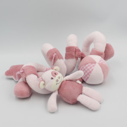 Spirale d'activités arche doudou vache rose P'TIT BISOU AUBERT
