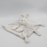 Doudou plat lapin blanc gris SIMBA TOYS KIABI