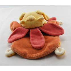  Doudou et compagnie plat lapin rouge orange maman pétale