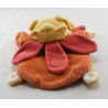  Doudou et compagnie plat lapin rouge orange maman pétale