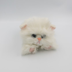 Peluche chat blanc collier rose TYCO KITTY KITTY KITTEN 1992