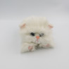 Peluche chat blanc collier rose TYCO KITTY KITTY KITTEN 1992