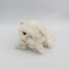 Peluche chat blanc collier rose TYCO KITTY KITTY KITTEN 1992