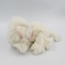 Peluche chat blanc collier rose TYCO KITTY KITTY KITTEN 1992