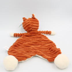 Doudou plat renard orange blanc JELLYCAT