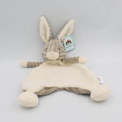 Doudou plat lapin beige...