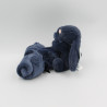 Doudou lapin bleu marine mouchoir couverture JELLYCAT