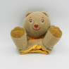 Doudou marionnette ours marron orange jaune pois CHICCO