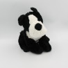 Peluche chien noir blanc LOUISE MANSEN