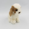 Peluche chien marron blanc ANIMA