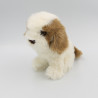 Peluche chien marron blanc ANIMA