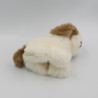 Peluche chien marron blanc ANIMA