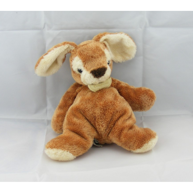 Doudou lapin marron beige DOUDOU ET COMPAGNIE 