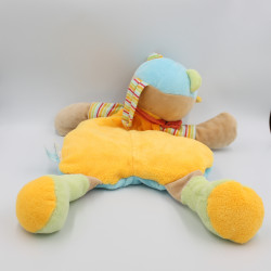 Doudou ma cachette à pyjama ours Simon jaune bleu rouge vert radis BABY NAT