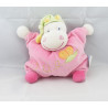 Doudou semi plat hippopotame rose Hyppo et Flo NATTOU