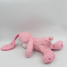 Doudou lapin rose blanc rayé SIMBA TOYS KIABI