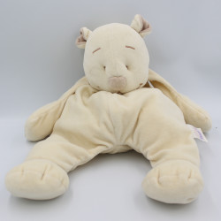 Doudou ours beige écru jaune Tonton NOUKIE'S