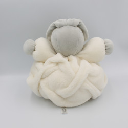 Doudou lapin plume gris blanc KALOO 25 cm