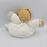 Doudou lapin gris blanc lin dragée KALOO 30 cm