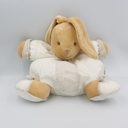 Doudou lapin gris blanc lin...