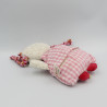 Doudou semi plat micro ondable bouillotte poupée rose rouge blanc KATHE KRUSE