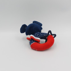 Doudou hochet Mickey rouge bleu étoiles DISNEY