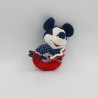 Doudou hochet Mickey rouge bleu étoiles DISNEY