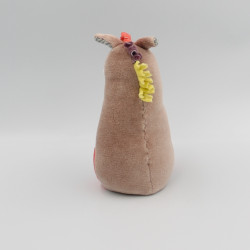 Doudou quille ane cheval beige bleu vert Mr Potiron les Cousins MOULIN ROTY