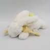 Doudou et compagnie lapin blanc jaune tendre Coucou