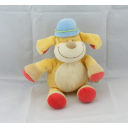 Doudou chien jaune chapeau bleu BENGY