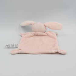 Doudou plat lapin rose étoile GRAIN DE BLE