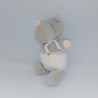 Doudou rhinocéros gris blanc orange cubes SIMBA TOYS NICOTOY