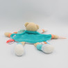 Doudou et compagnie plat pantin ours bleu orange vert TATOO