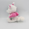 Peluche chat blanc rose pailleté Marie Les Aristochats DISNEY NICOTOY