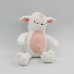 Doudou mouton blanc rose BERGLAND GMBH