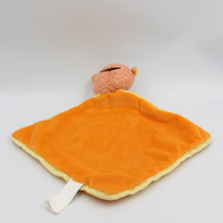 Doudou plat Tigrou orange jaune laine DISNEY NICOTOY