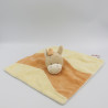 Doudou plat ane cheval zébre écru orange BENGY