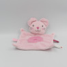 Doudou plat souris rose NICOTOY