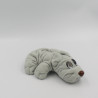 Petite peluche chien gris Les adoptous LANSAY année 1997